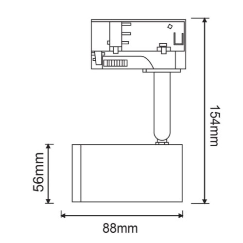 Прожектор за трифазна шина TS68GU4CB THREE PHASE - Image 2