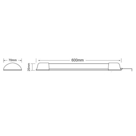 LED Линейно осветително тяло 18W 4000K 1450lm - Image 3