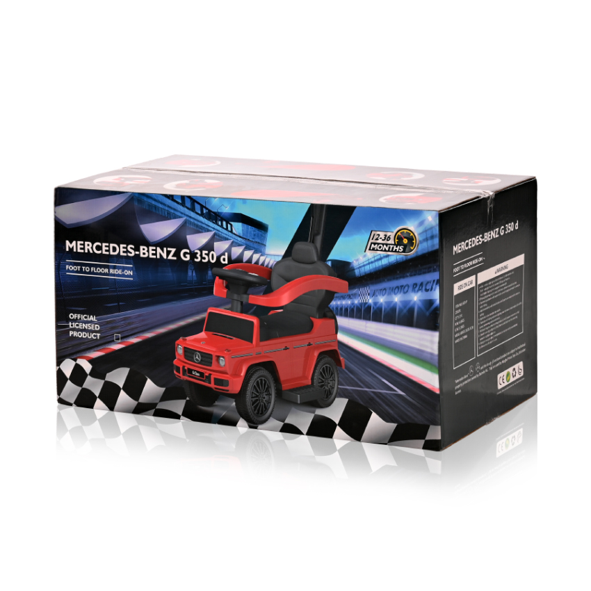 Кола за яздене Lorelli MERCEDES-G350D+ДРЪЖКА+СЕННИК ЧЕРВЕН - Image 2