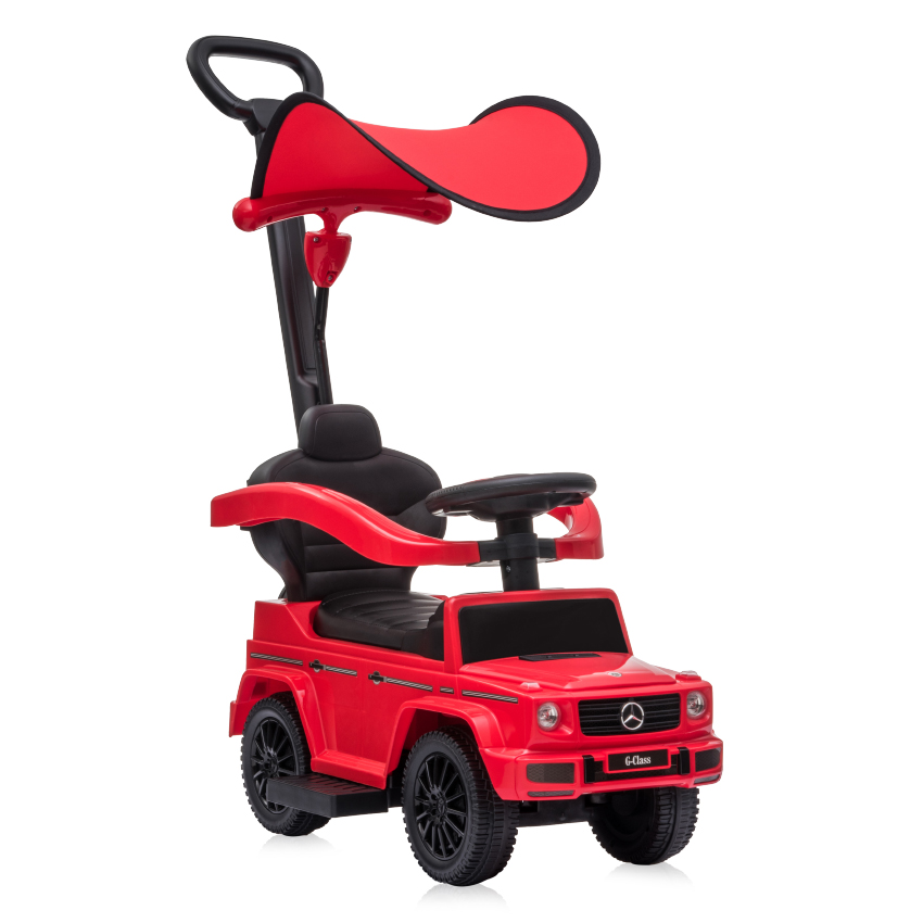 Кола за яздене Lorelli MERCEDES-G350D+ДРЪЖКА+СЕННИК ЧЕРВЕН