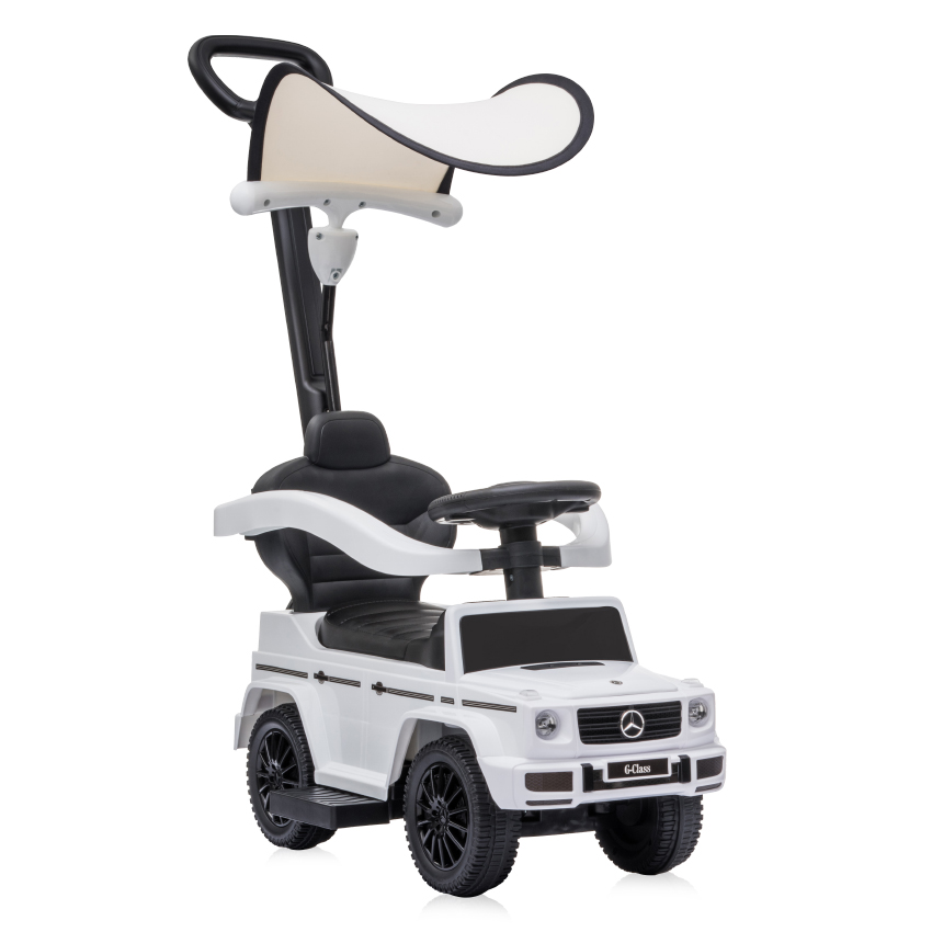 Кола за яздене Lorelli MERCEDES-G350D+ДРЪЖКА+СЕННИК БЯЛА