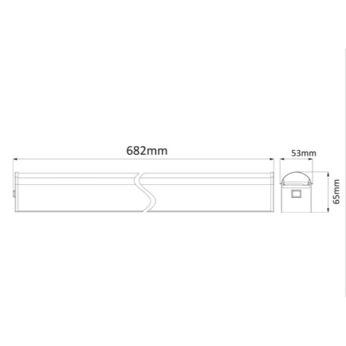 LED аплик за баня с ключ ON/OFF MIRAL1540WS 15W 4000K IP44 - Image 2