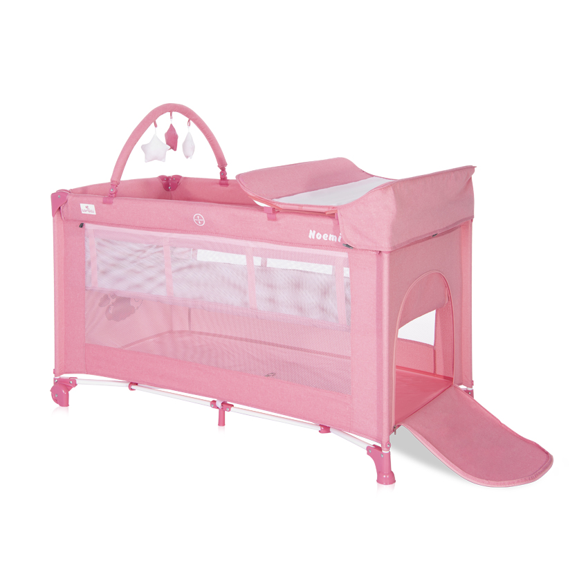 Детска кошара Lorelli NOEMI 2 НИВА PLUS ROSE VELVET UNICORN - Image 3