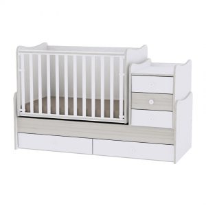 Детско легло Lorelli MAXI PLUS NEW бяло+светъл дъб 70/160