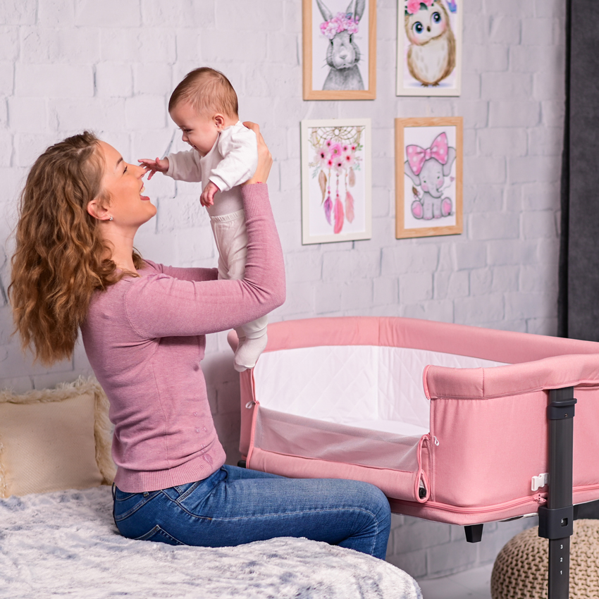Детско легло-кошара Lorelli MILANO 2в1 PINK - Image 7