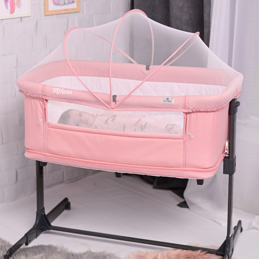 Детско легло-кошара Lorelli MILANO 2в1 PINK - Image 8