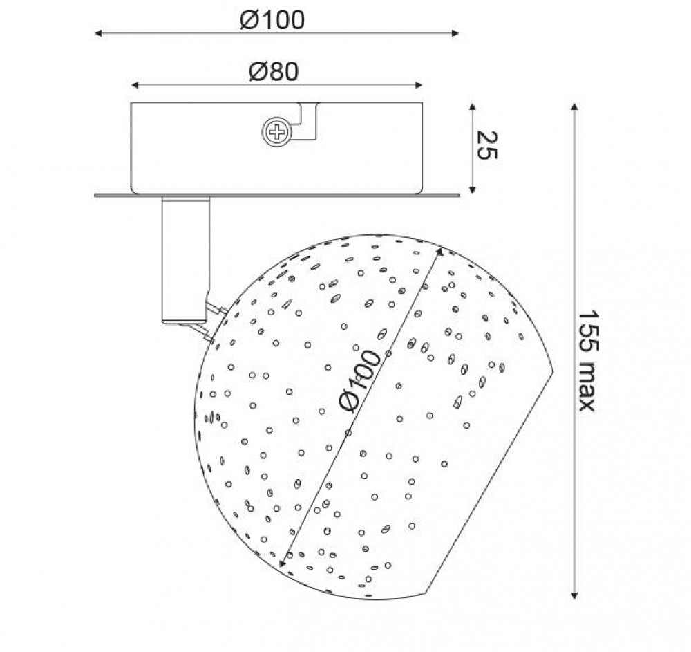 Плафон, аплик, спот лампа GN761CBB - Image 2