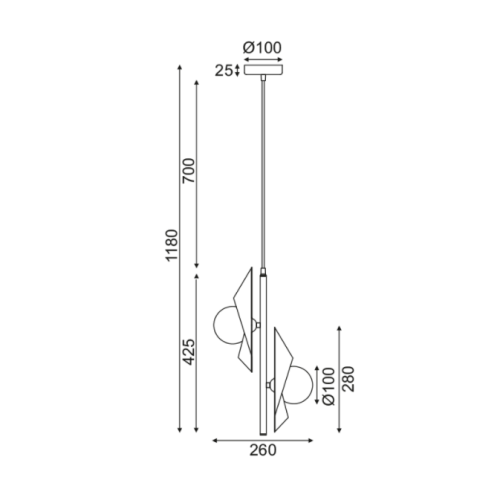 Пендел HL42592P25BG POLYGON - Image 2