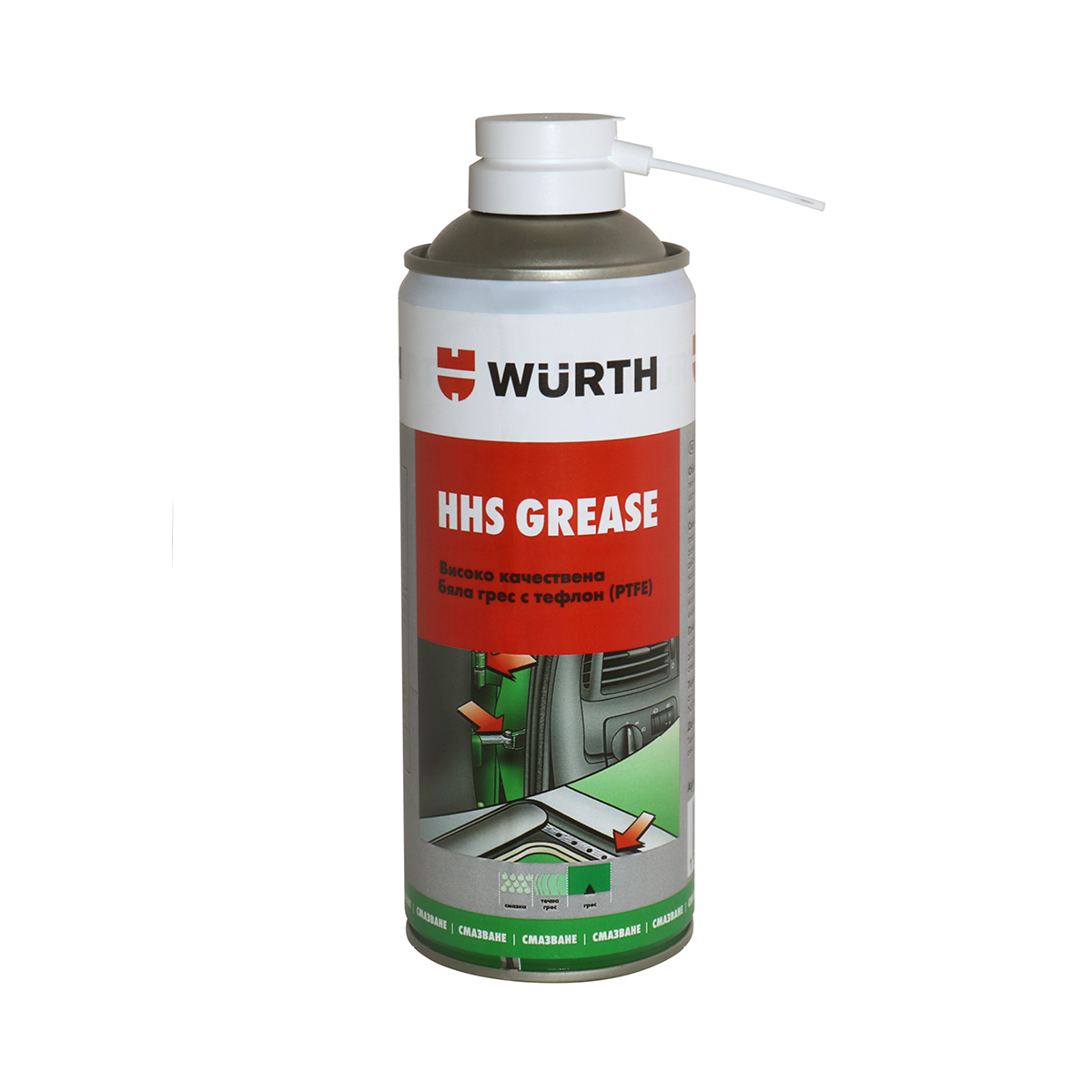 HHS 200 Grease, Бяла грес с PTFE, 400 мл