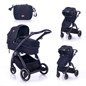 Комбинирана детска количка Lorelli ADRIA BLACK