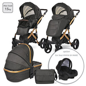 Детска количка RIMINI PREMIUM BLACK JASPER