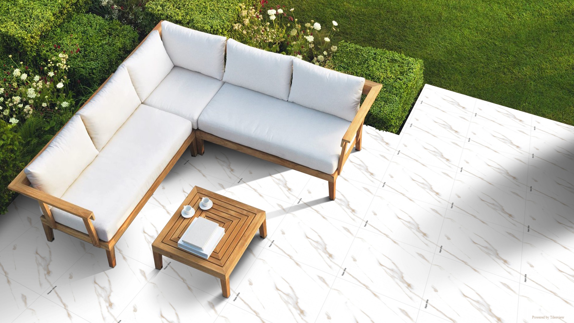 Дигитален полиран гранитогрес Maple White 60x60cm - Image 4