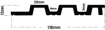 PS ПАНЕЛ С 3D ЛЕНТИ F4 ПИАНО 12/122/2900mm ДЪБ/ЧЕРНО - Image 4