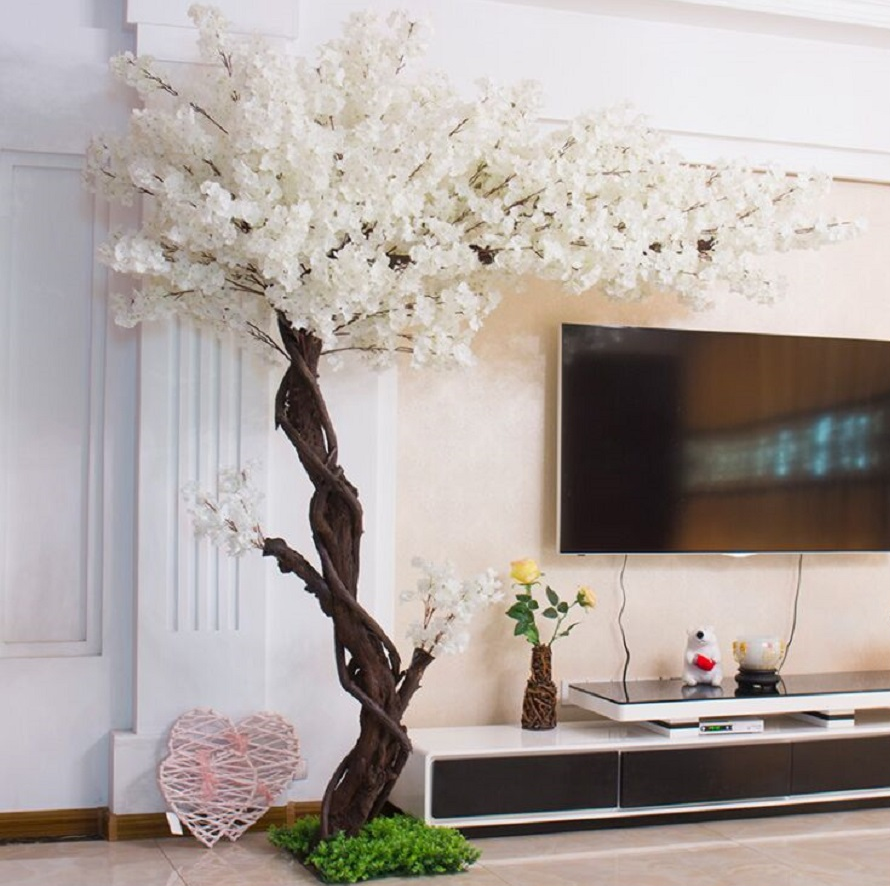Изкуствен Cherry Blossom White 200cm - Image 2