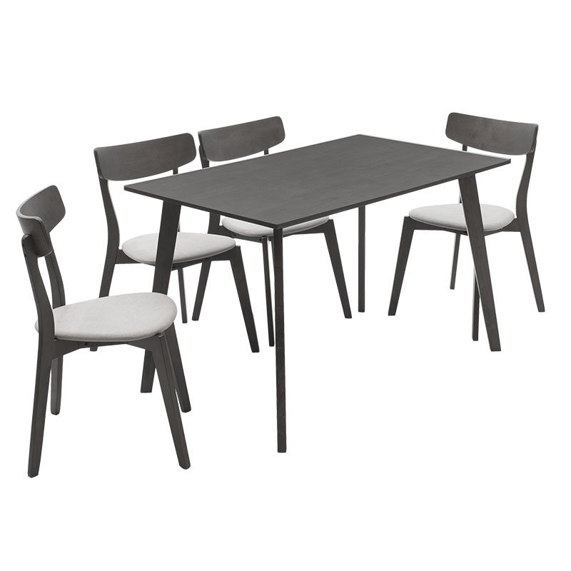 Трапезен комплект Benson - Toto 5бр. в сиво - Image 3