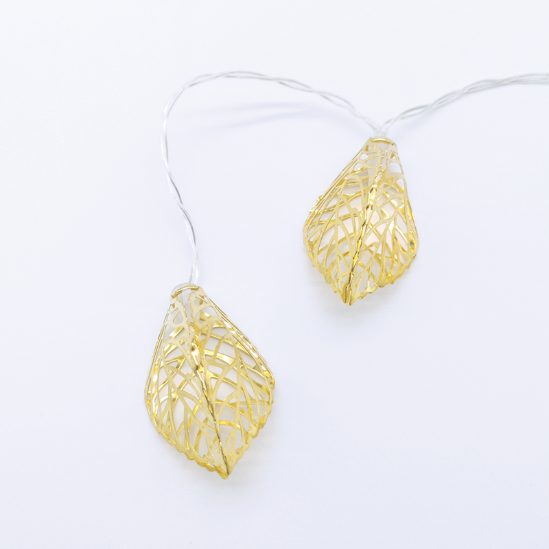 "METAL LEAVES" 10LED ЛАМПИ