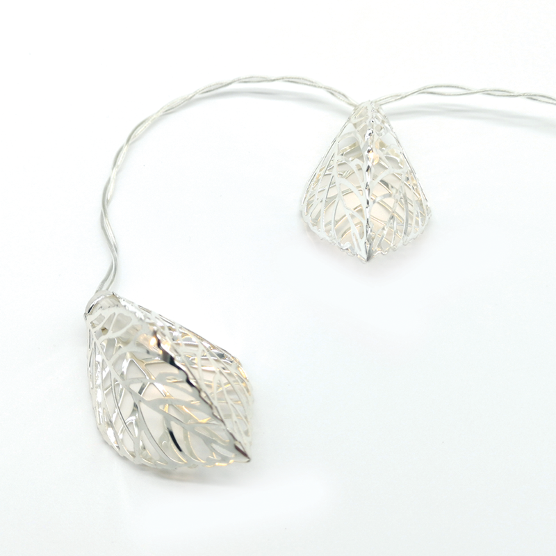 "METAL LEAVES" 10 LED ЛАМПИ