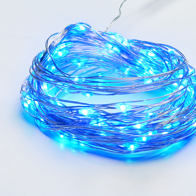 100 LED СВЕТЛИНИ СИН ЦВЯТ