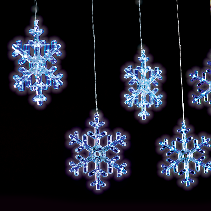 "SNOWFLAKE ICICLE" 120 CW LED ДЪЖД