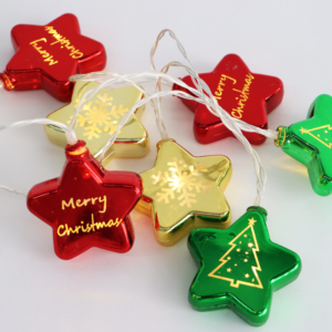 КОЛЕДНА ПЛАСТМАСОВА ЗВЕЗДА - 10 LED ЛАМПА