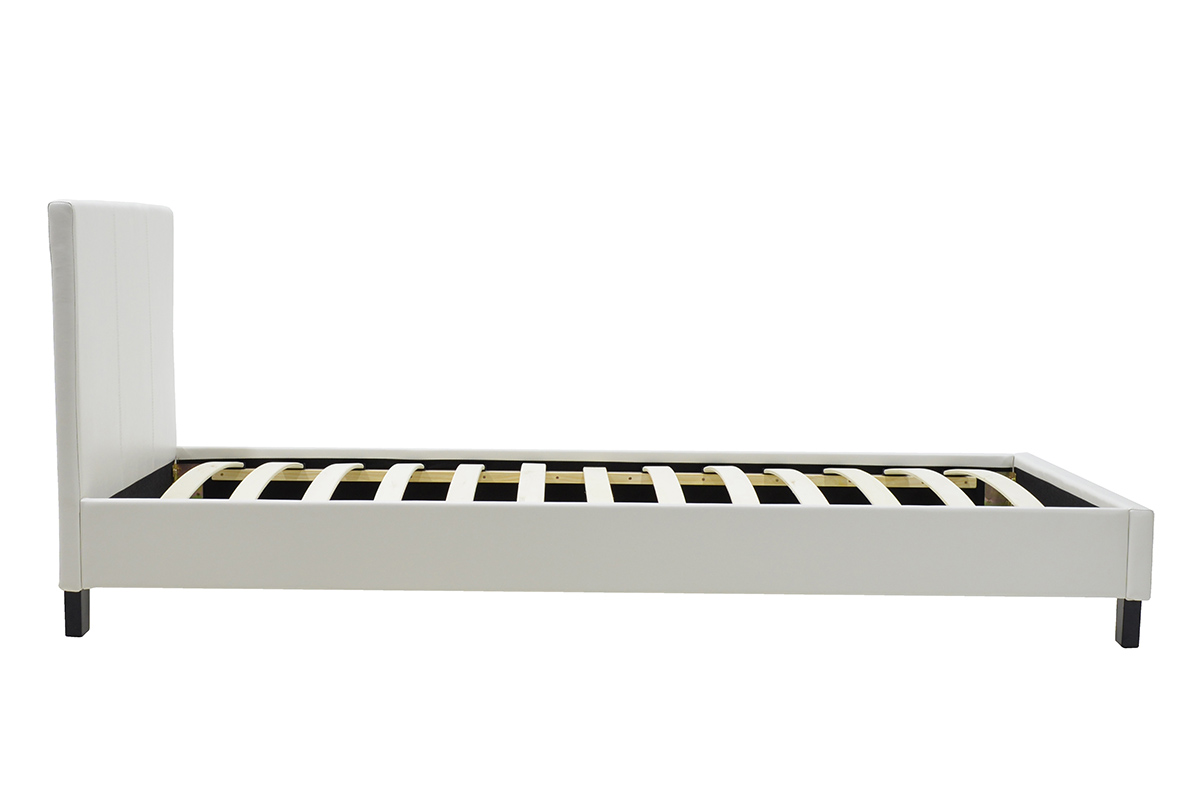 Легло Nevil единичен 100x200 PU цвят бял мат - Image 3