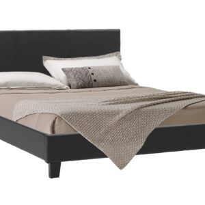 Легло Nevil двойно 150x200 PU цвят черен мат