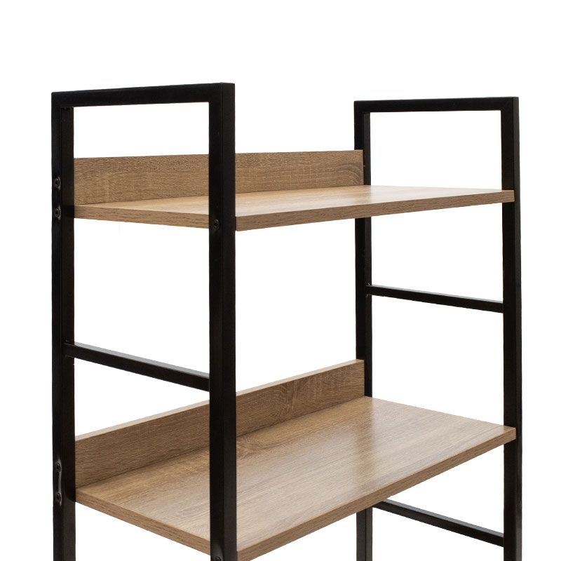 Етажерка за книги Ramon в естествено черно 60x28x125,5cm - Image 4