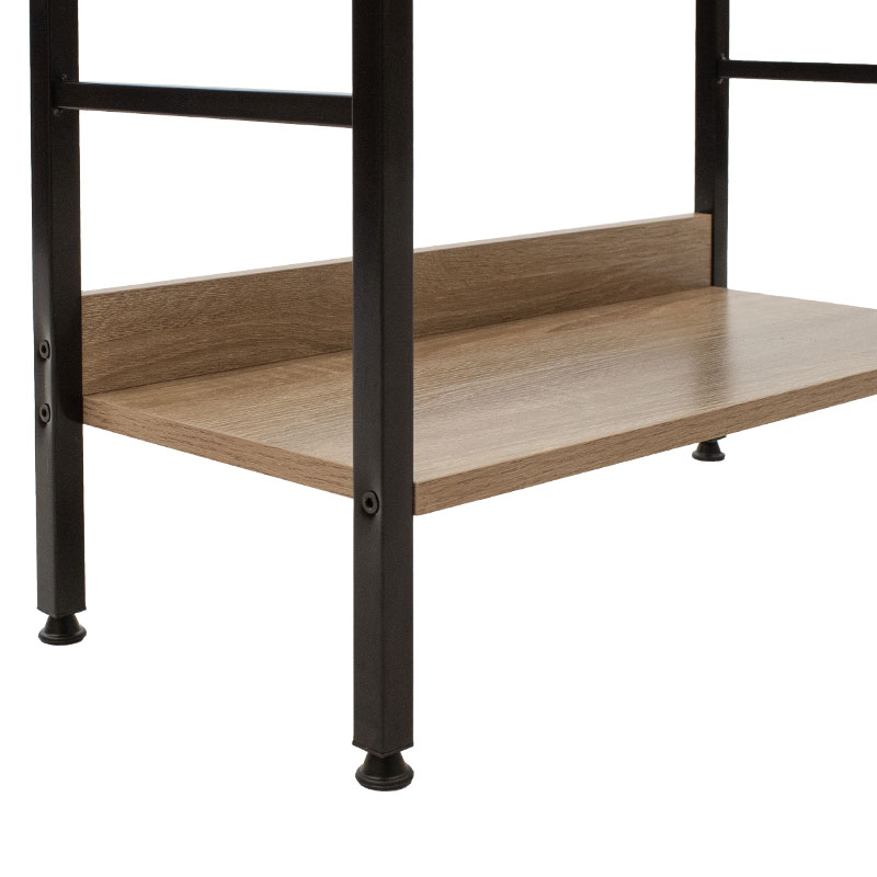 Етажерка за книги Ramon в естествено черно 60x28x125,5cm - Image 5