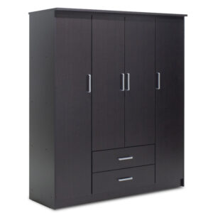 Четирикрилен гардероб OLYMPUS цвят венге 159x57x183см