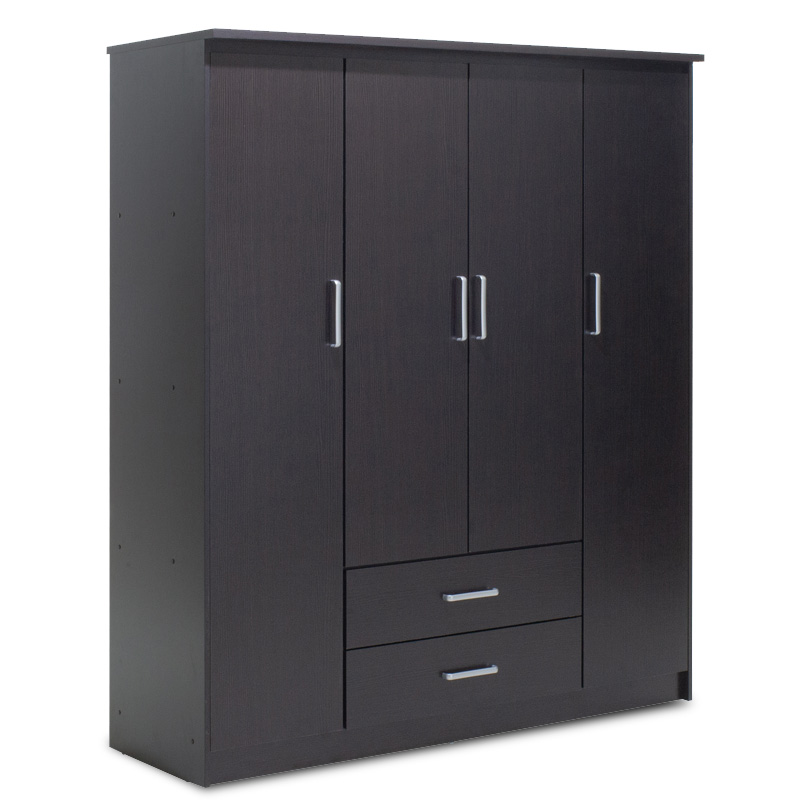 Четирикрилен гардероб OLYMPUS цвят венге 159x57x183см