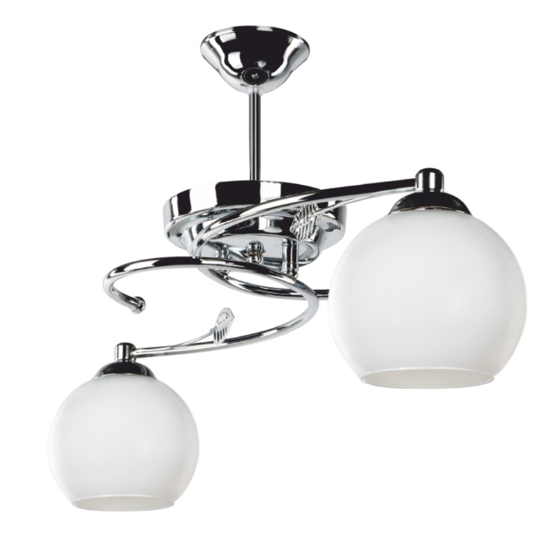 Висяща лампа сребристо-бяла Φ67x38cm