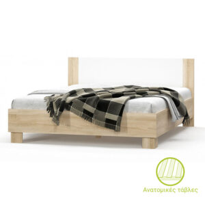 Двойно легло Geneva natural-white 160x200см