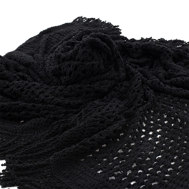 Чадър мрежа от macramé черен 4x4m - Image 5