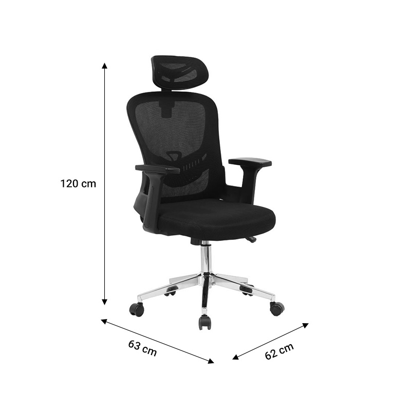 Офис стол на директора Ignatius светло сиво - Image 8