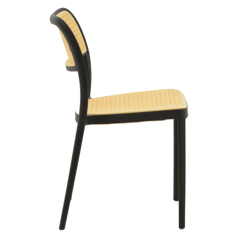 Стол Westley natural-черен 55x47x81см - Image 3