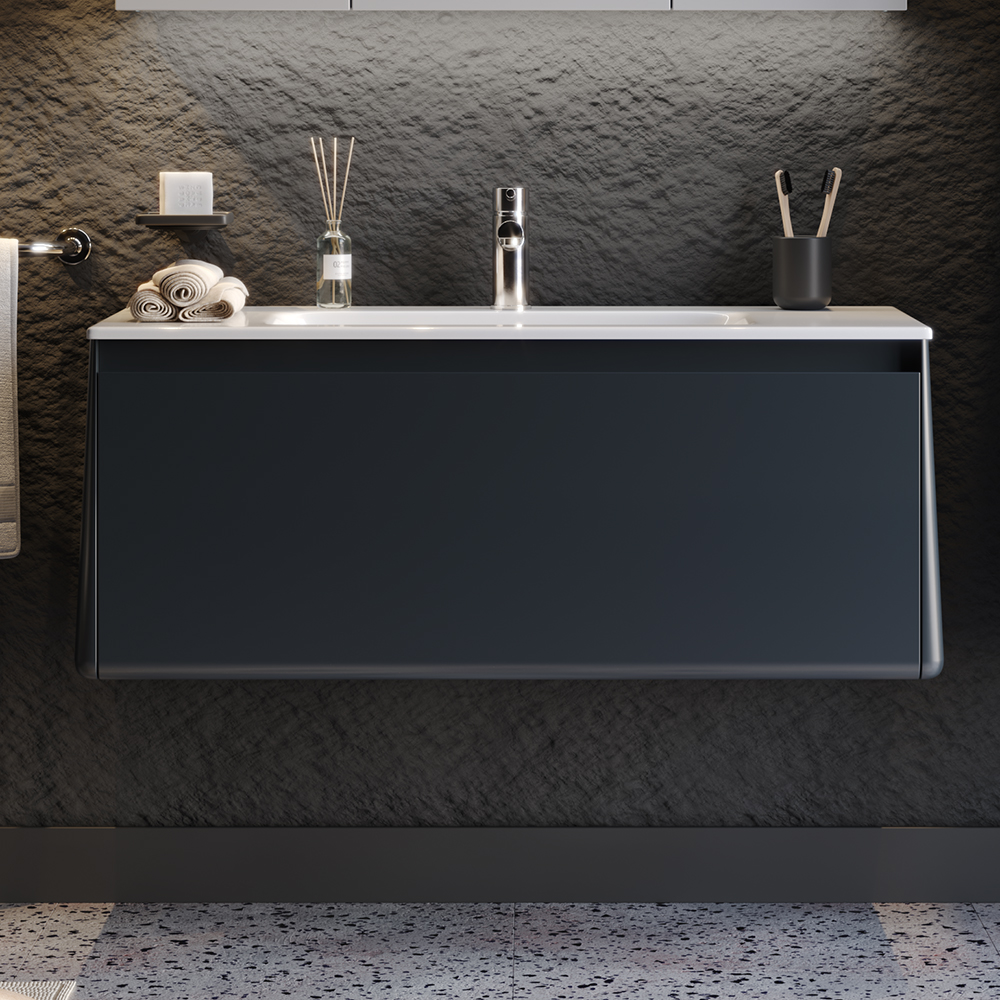 Шкаф за баня BELLA Anthracite 100