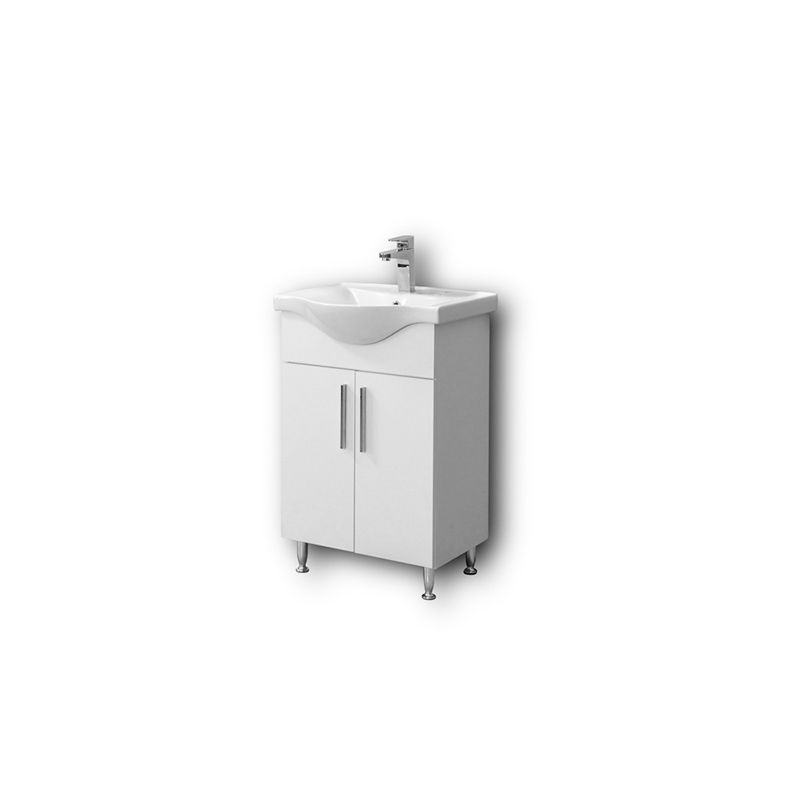 Комплект огледало, мивка и шкаф за баня SIENA WHITE 55 - Image 5