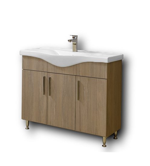 Комплект шкаф, мивка и огледало с шкафове за баня SIENA HARMONY NEW 100 - Image 6