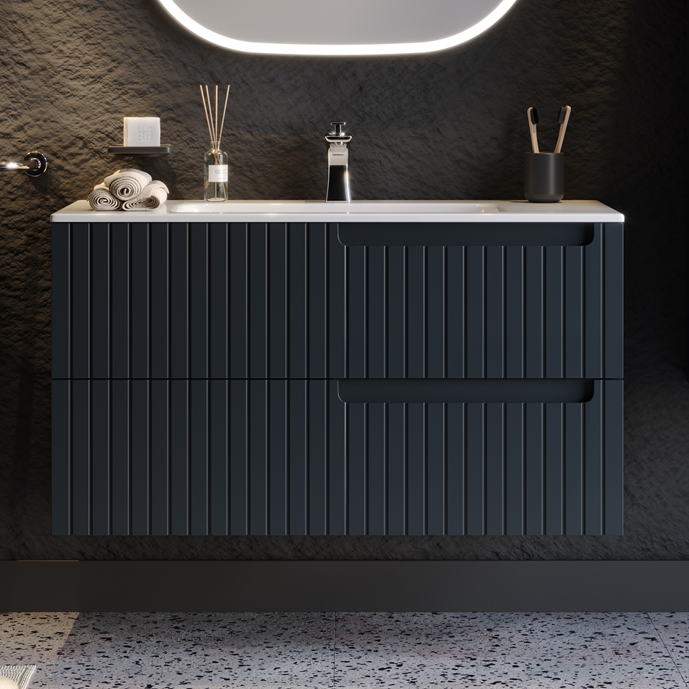 Шкаф за баня ENZA Anthracite 100