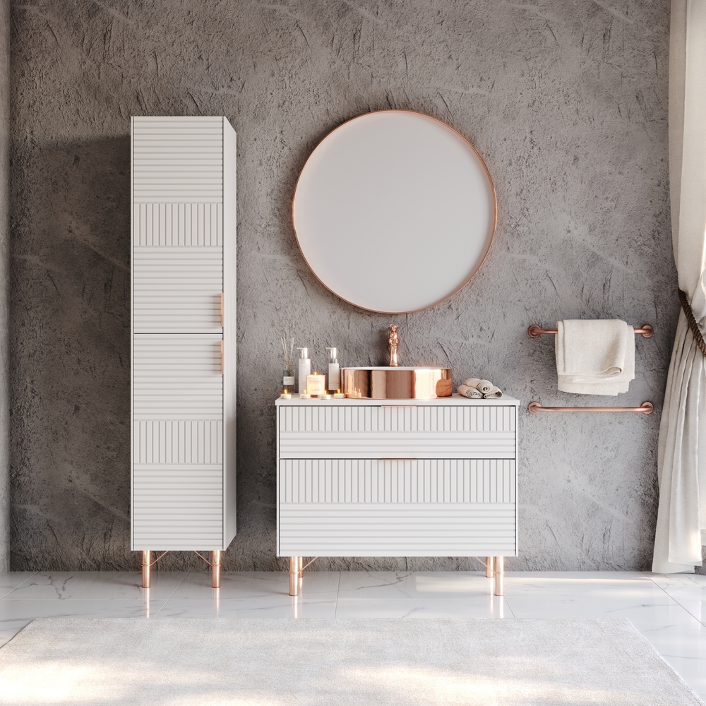 Комплект мебели за баня FIORE White 85