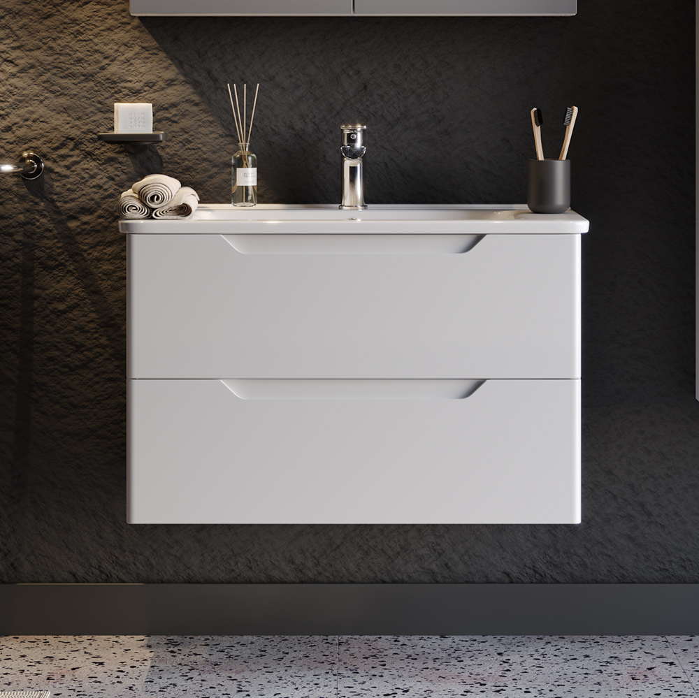 Шкаф за баня PERLA White 80