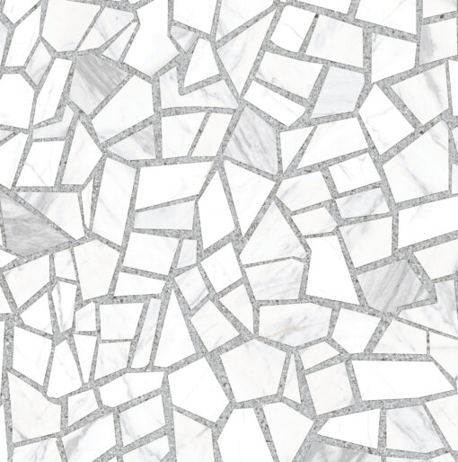 Плочки Porcelanato Glossy 60X120 MOSAIC BIANCO - Image 2