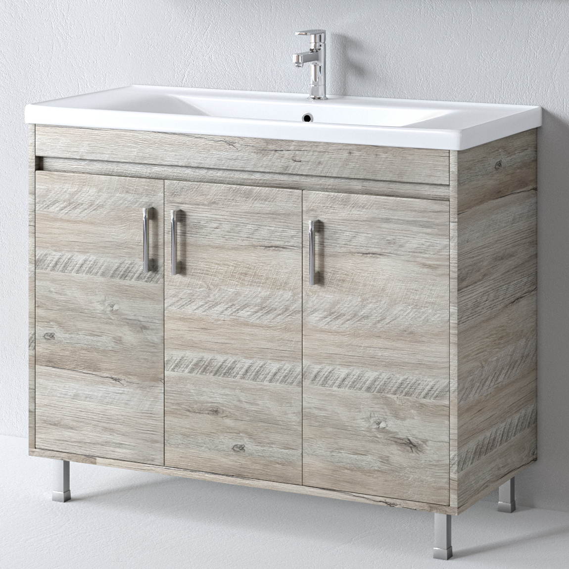 Шкаф с мивка SAVINA NATURAL OAK 100 97x44x83cм.