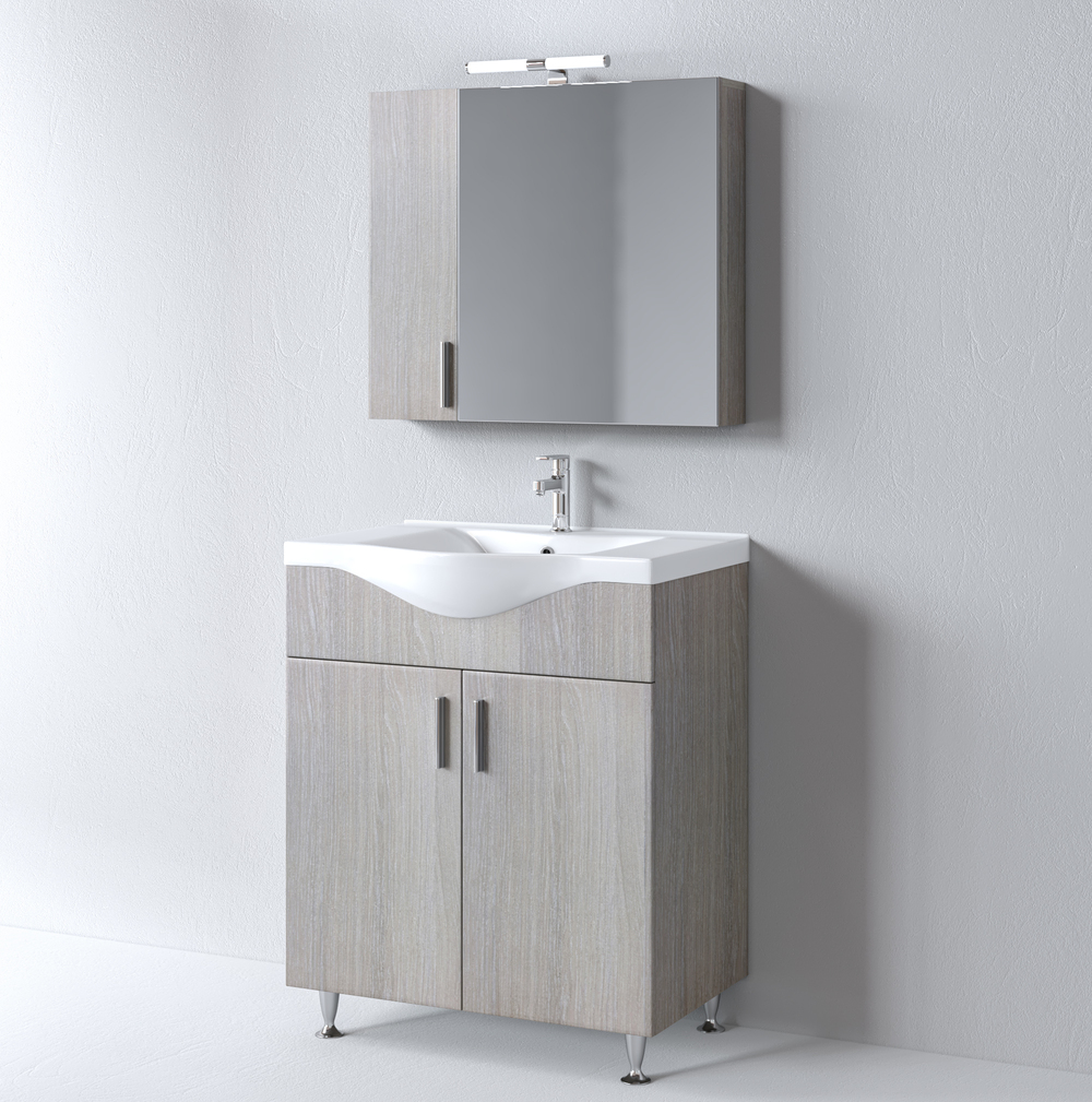 Комплект шкаф, мивка и огледало с шкафове за баня SIENA HARMONY NEW 75 - Image 2