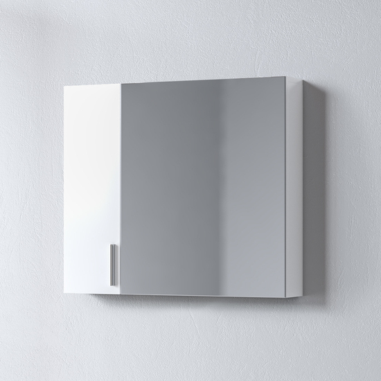 Огледало за баня с шкафове SIENA WHITE 75