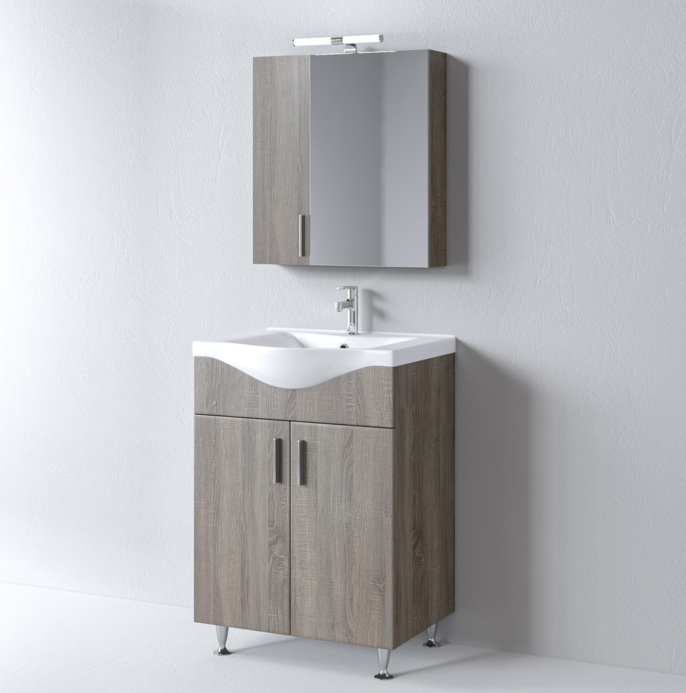 Комплект мебели за баня SIENA SONOMA DARK 65 - Image 2