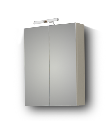Комплект огледало, мивка и шкаф за баня SIENA WHITE 55 - Image 6