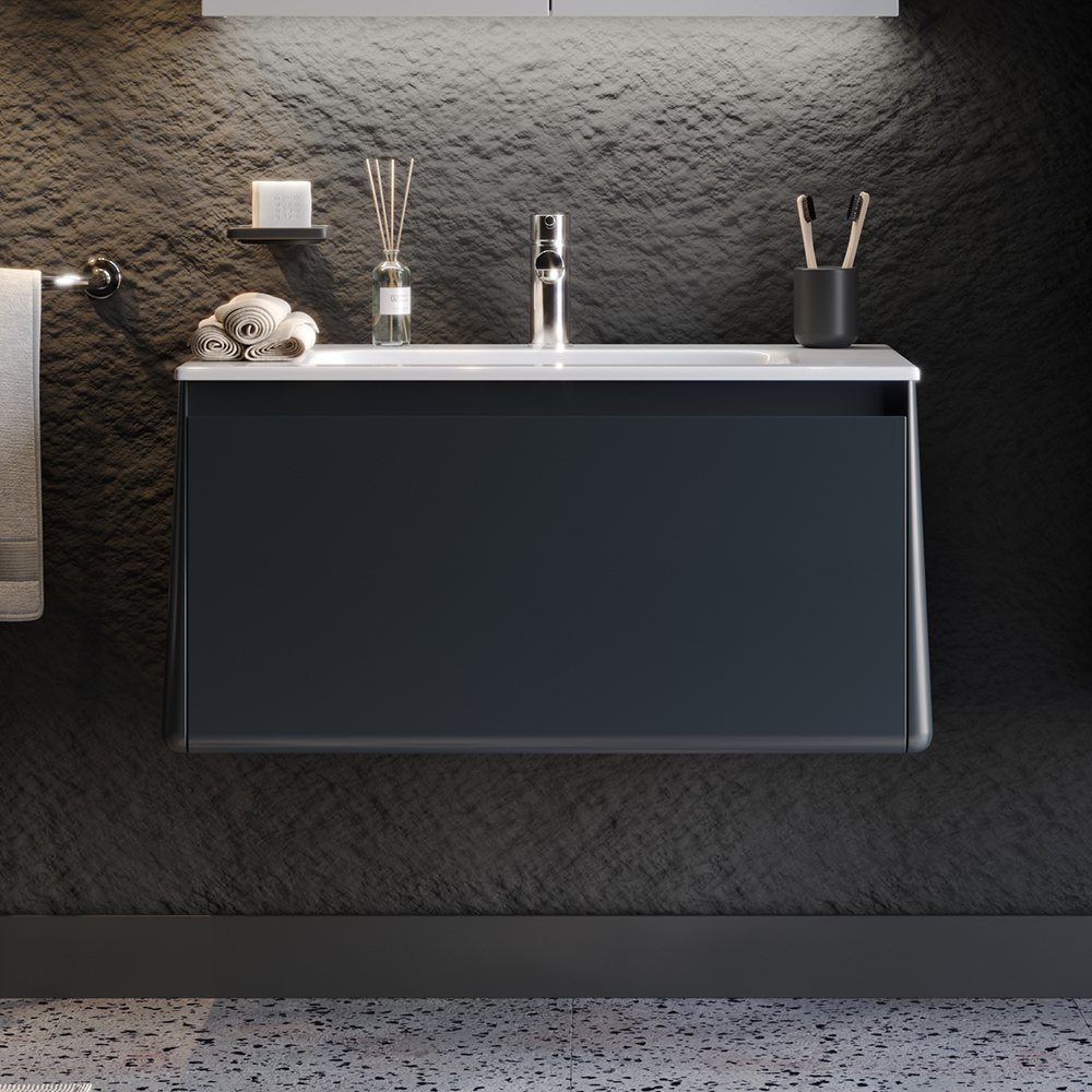 Шкаф за баня BELLA Anthracite 80