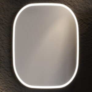 Огледало ENZA LED 60cm Charcoal MDF 18mm Lacquer с периметърно осветление и сензор