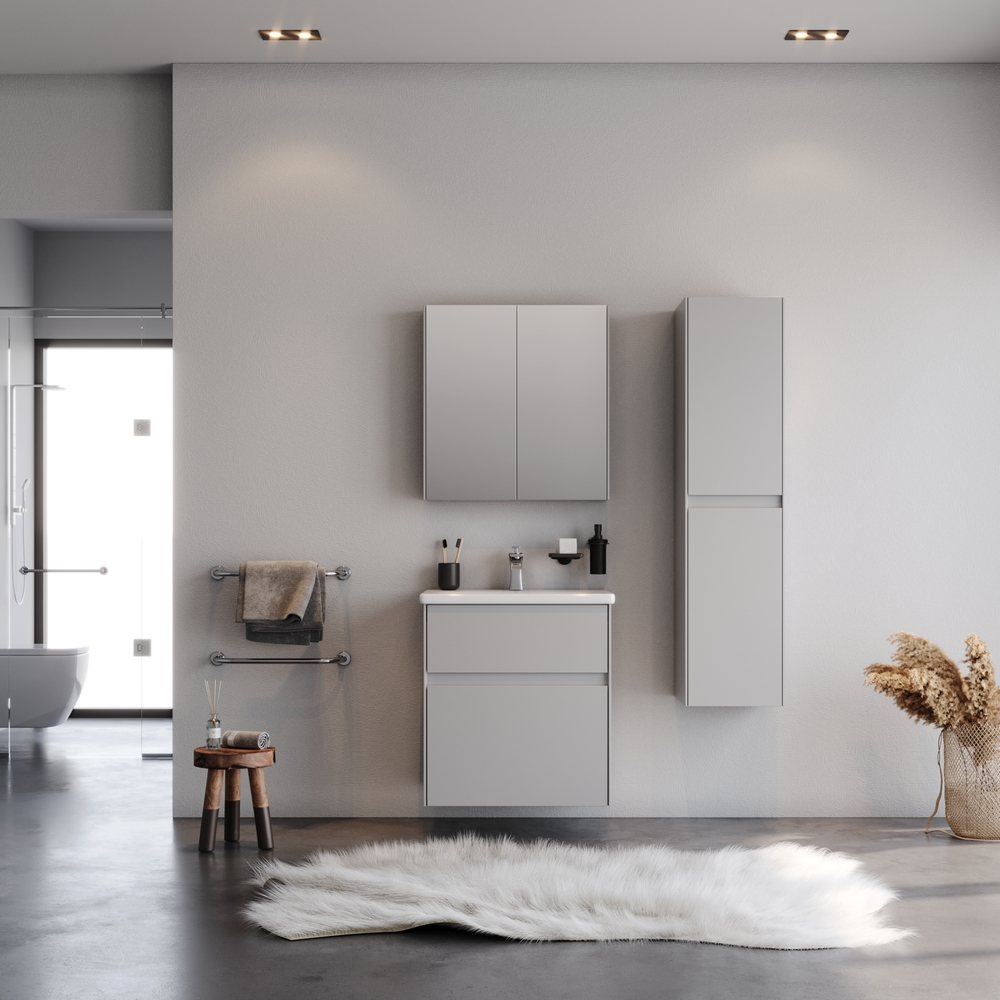Комплект мебели за баня MALAGA Grey 65
